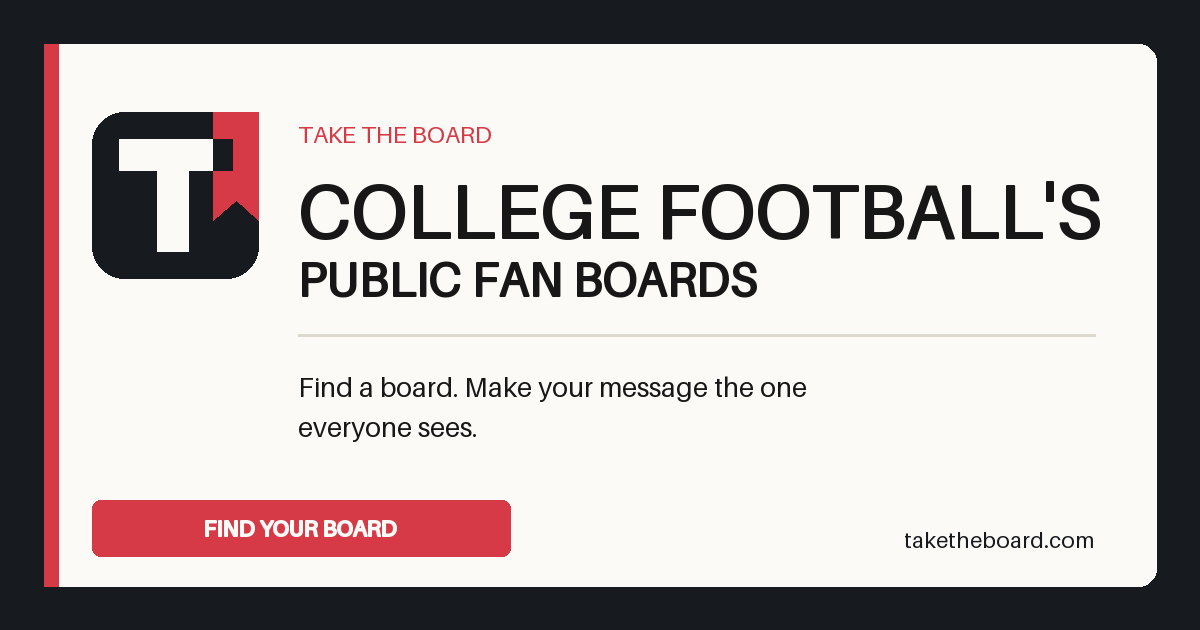 Take the Board — college football's public fan boards